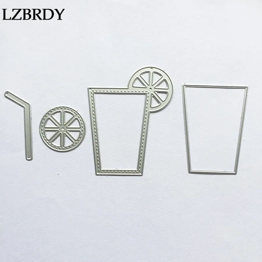 Новинка 2019 металлические Вырубные штампы для сока соломы лимона вырубные