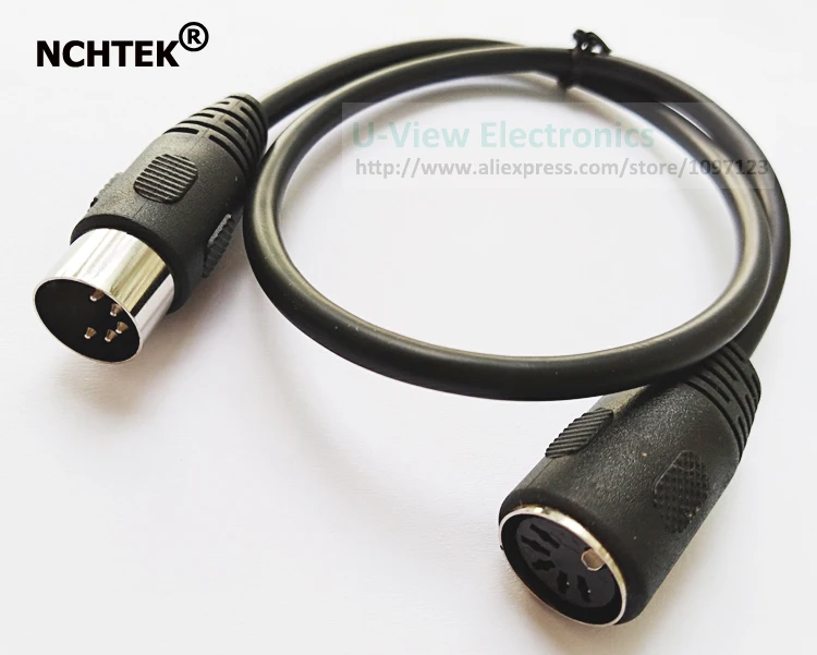 Кабель адаптер NCHTEK MIDI 5Pin DIN штырь гнездо для клавиатуры кабель удлинитель 50