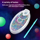 Больше вкусов портативный сигаретный фильтр капсулы коробка 100 шт. смешанные разрывные бусины вкус сигарета чехол курение ДЕРЖАТЕЛЬ аксессуары