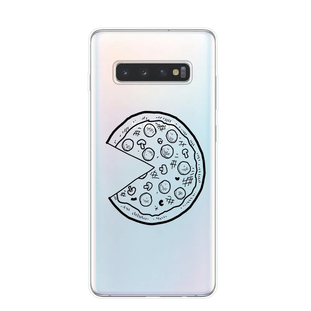 Забавный чехол для телефона с изображением пиццы лучшие друзья Samsung S6 S7 Edge S8 S9 S10