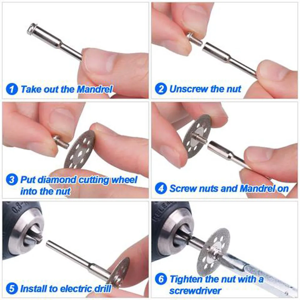 Горячие 10 шт. режущие диски отрезать НАБОР ДИСКОВ роторный инструмент Запасные