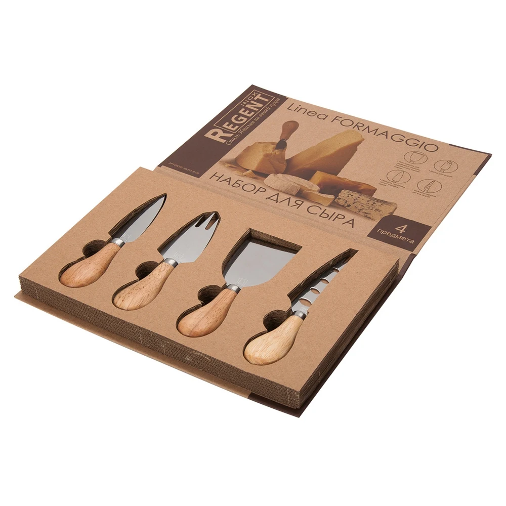 Набор для сыра 4пр.&quotFORMAGGIO&quot (3 ножа д/сыра сырная вилка)|Наборы досок сыра| |