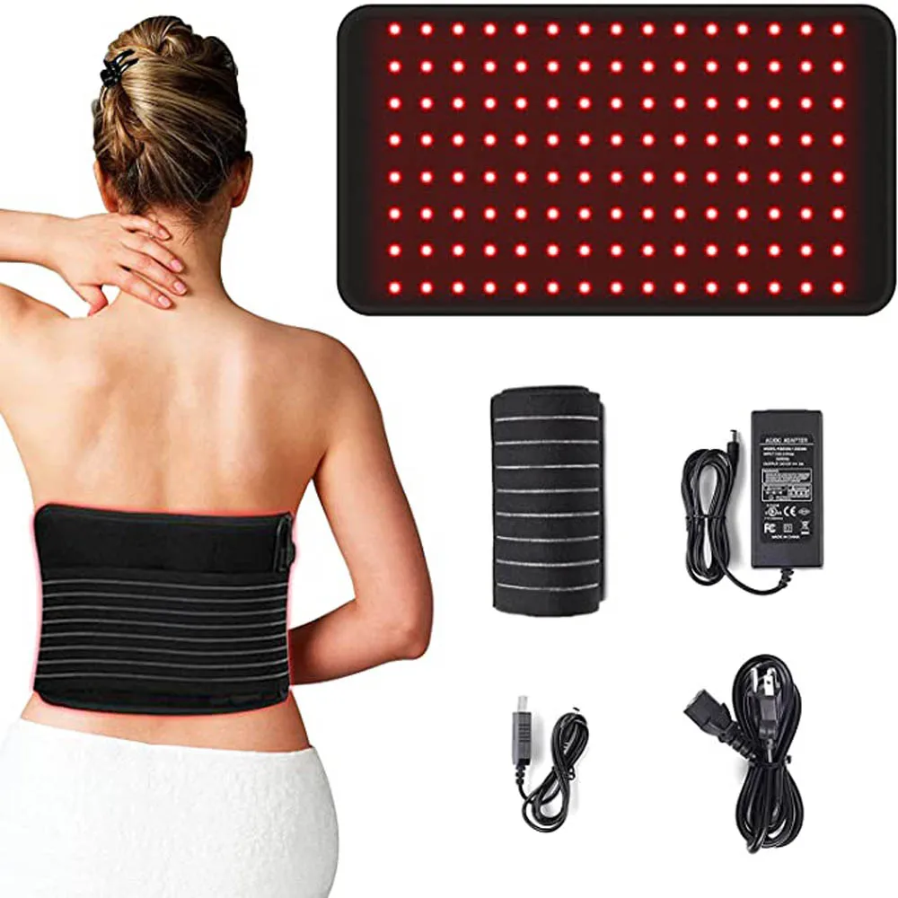 Red Light Therapy Belt 660&850nm Flexible Wearable Wrap LED Therapy Large Pad for Back Shoulder Joints Muscle Pain Relief