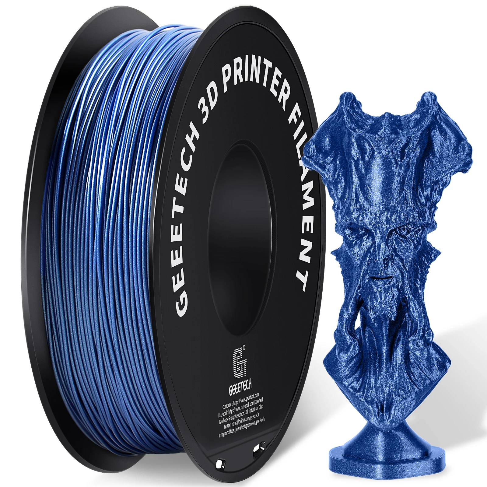 Geeetech 1 кг 75 мм сверкающий матовый PLA 3D-принтер наполнитель вакуумная упаковка