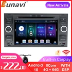 Eunavi 2Din автомобильный мультимедийный плеер радио GPS автомобильный DVD для Ford Mondeo S-max Focus C-MAX Galaxy Fiesta transit Слитная подключения kuga