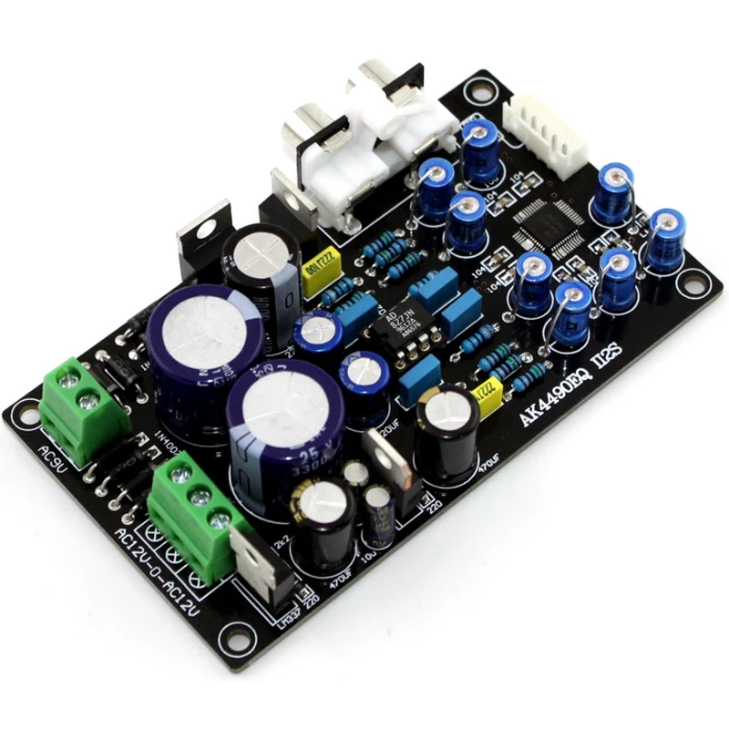 Собранный Ak4490Eq Ak4490 Ii2S Dac поддержка 32Bit 768K Hifi декодер плата G6-008 | Электроника