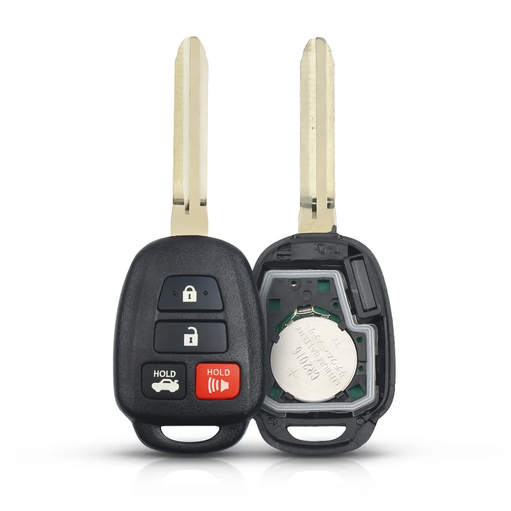 KEYYOU 4 Buttons Smart Remote Control Car Key For Toyota Camary Corolla Fob 314.4 MHZ FCCID:HYQ2BEL With H Chip Uncut Blade