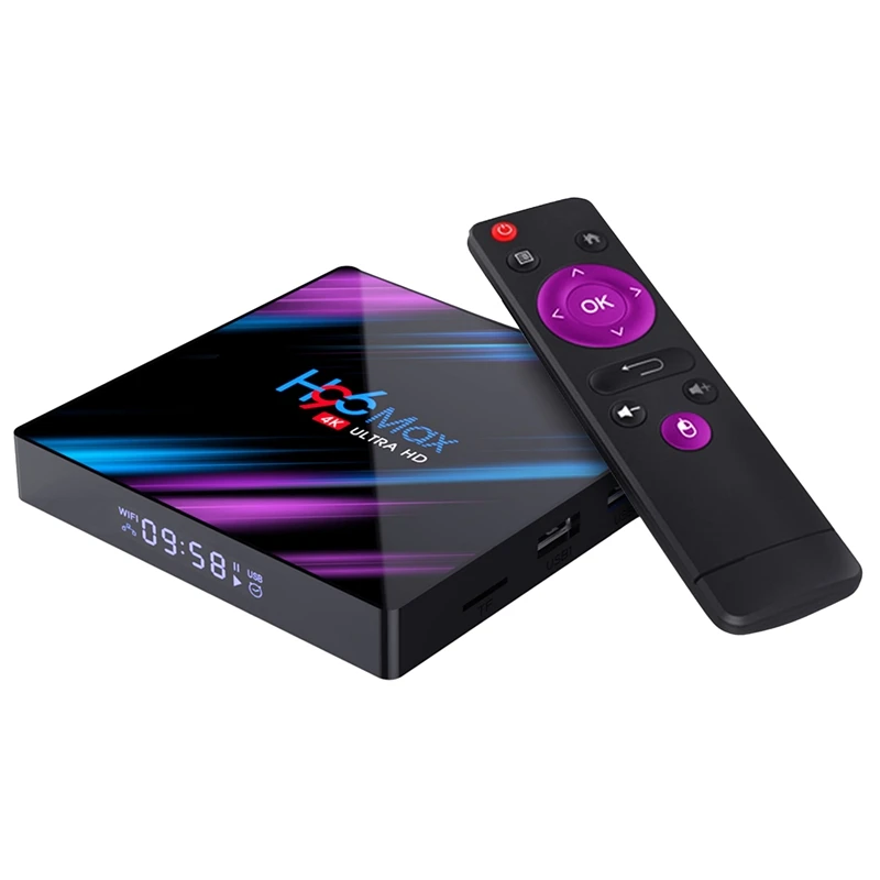 H96 Max-3318 Ultimate Android 9 0 ТВ приставка Amlogic Rk3318 четырехъядерный 64 бит Cortex-A53 2 4G + 5 8G Wifi Ram 4K
