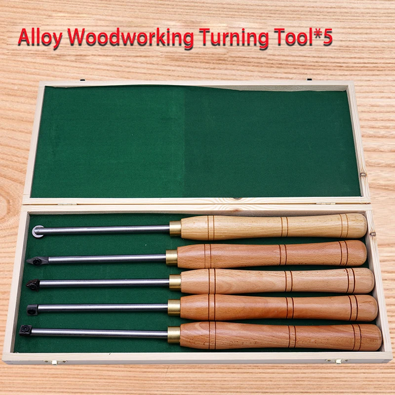 

Woodworking turning tool with wood handle for woodworking lathe