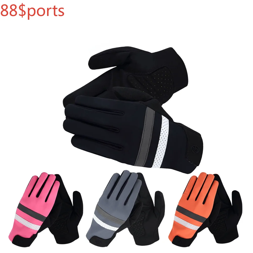 

New Winter Cashmere Riding Gloves Multicolor Warm Cycling Gloves Windproof Waterproof and Warm Fleece Mountain Bike Gloves