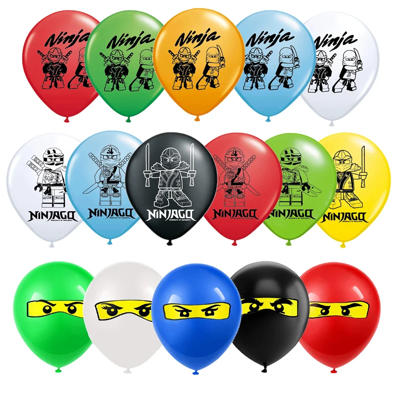 12 дюймов ниндзя латексные шары Legoings воздушные Legoing и принтом LEGO Ninjago balons Happy День