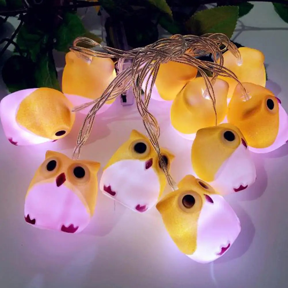 HobbyLane светодиодный свет на Рождество Хэллоуин страшная сова гирлянды для дома