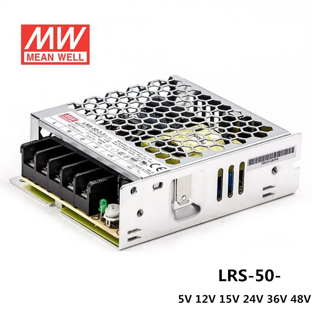 1 шт. товара Mean Well! LRS 50 серии 50W 3 V 5V 12V 15V 24V 36V 48V meanwell один Выход переключение