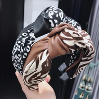 knot leopard print hairbands for women hair accessories hair band hair bows flower crown headbands girls