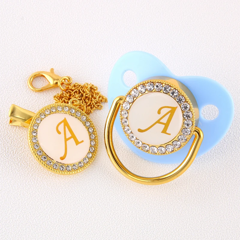 Роскошная синяя Детская Соска-пустышка 0-12 месяцев с зажимом 26 младенцев без