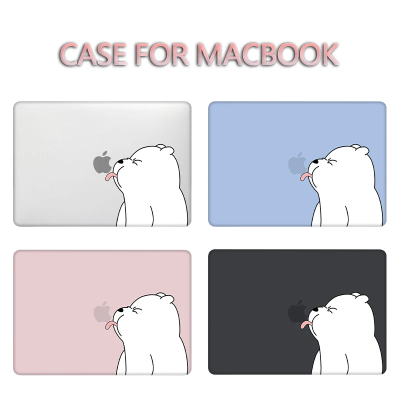 Чехол MTT 2020 для Macbook Pro Air 11 12 13 15 16 Retina с сенсорной панелью милый мультяшный медведь