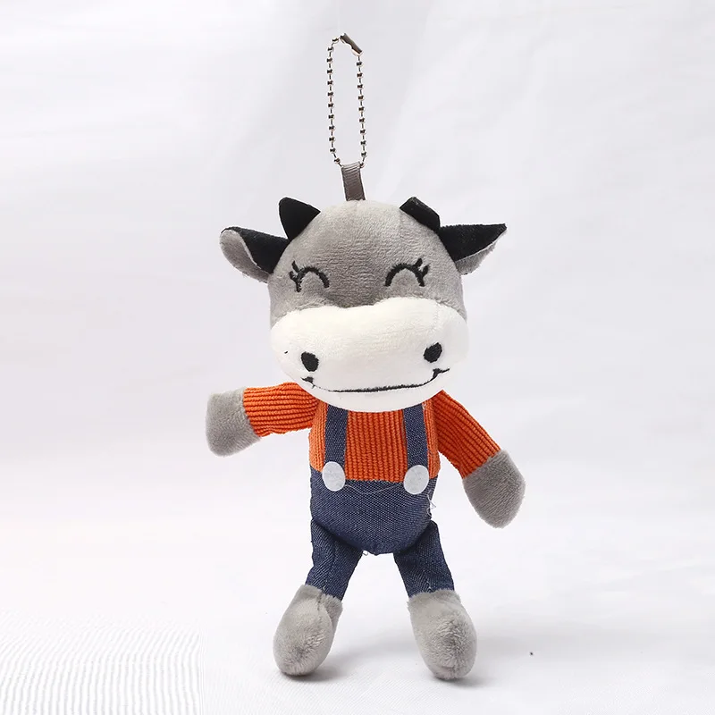

Frog Key Ring Cute Fish Cat Pendant Backpack Rabbit Plush Doll Key Chains Squirrel Pendant Bear Key Chain Cartoon Cow Pendant