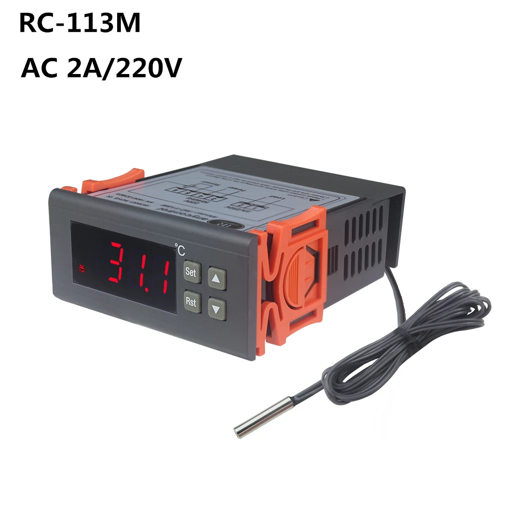 RC 113M AC 220V 2A PID Температура контроллер для цифровой термостат нагрева регулятор