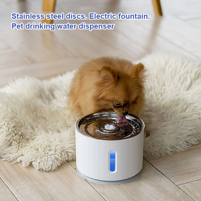 

2.4L Automatic Pet Cat Water Fountain Filter LED Light Ultra Silent For Cats Water Dispenser Pet Drinking Fountain Cats Feeder