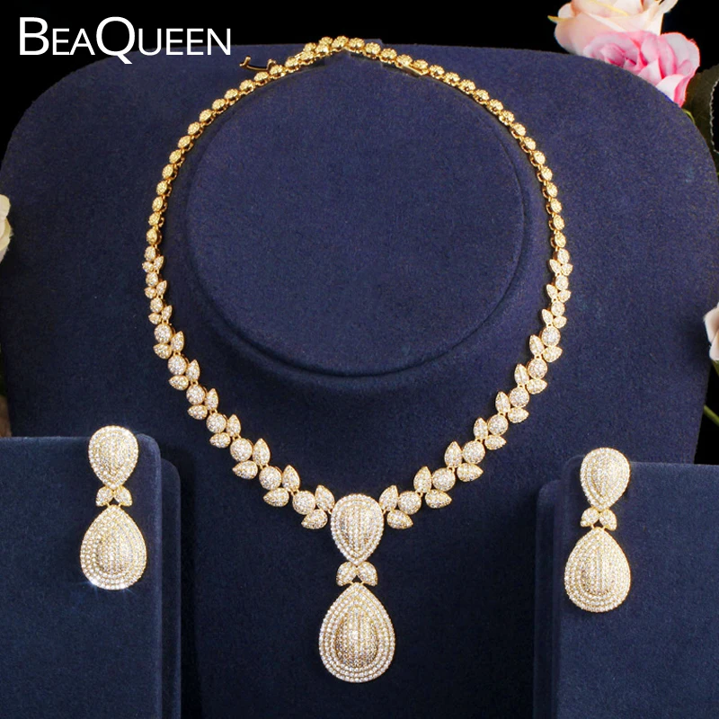 BeaQueen Нигерийский Африканский золотой цвет микрозакрепка кубический цирконий