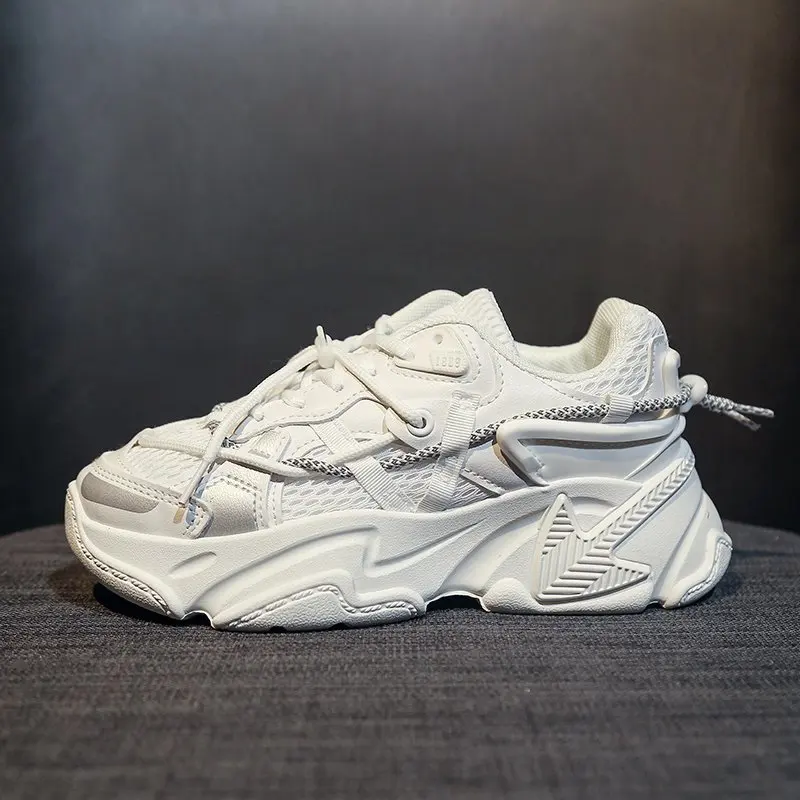 

Женские кожаные кроссовки на платформе, брендовая повседневная обувь с вулканизированной подошвой, модная повседневная обувь для пар, 20201