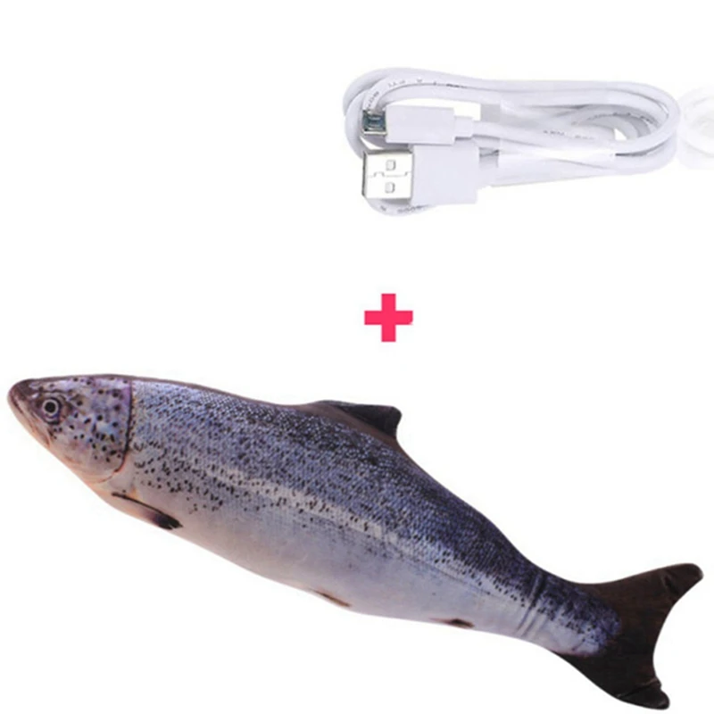 

Funny Cat Toy Electric Simulation Fish 30CM USB Charging Pet Toy