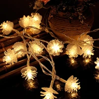 20 led pine shaped battery box holiday lights string christmas party indoor and outdoor decorative lights christmas