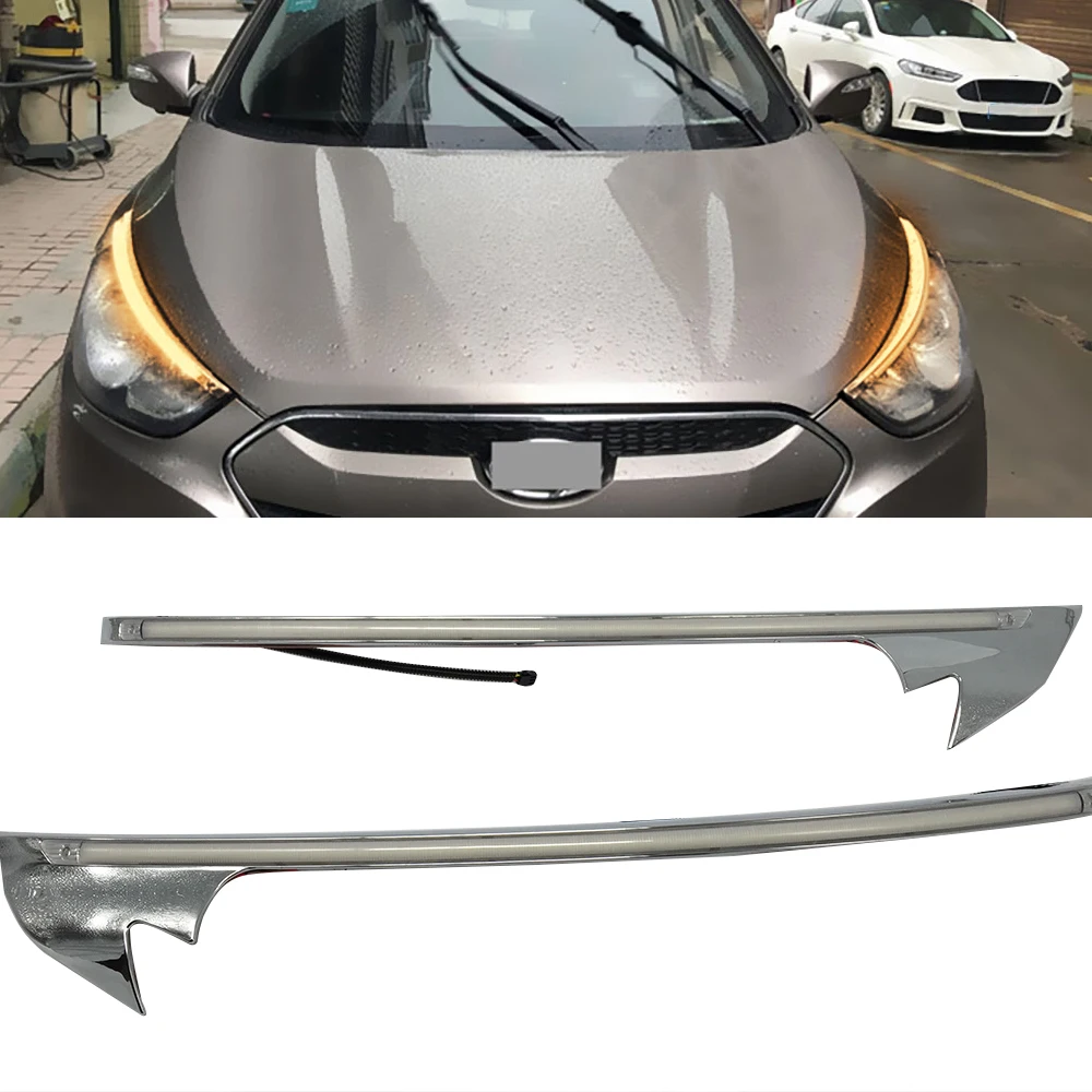 Автомобильная проблесковая 1 комплект для Hyundai IX35 2010 2011 2012 2013 Светодиодный