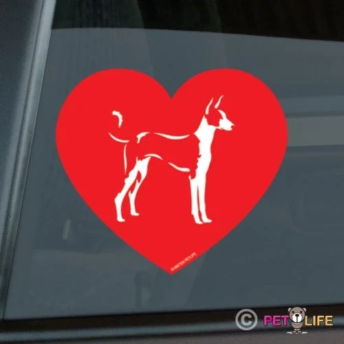 

Love Ibizan Sticker Die Cut Vinyl - hound Car decals