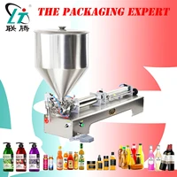 5000ml model honey sauce cream paste filling machine pneumatic filler shampoo lotion piston gel detergent free shipping