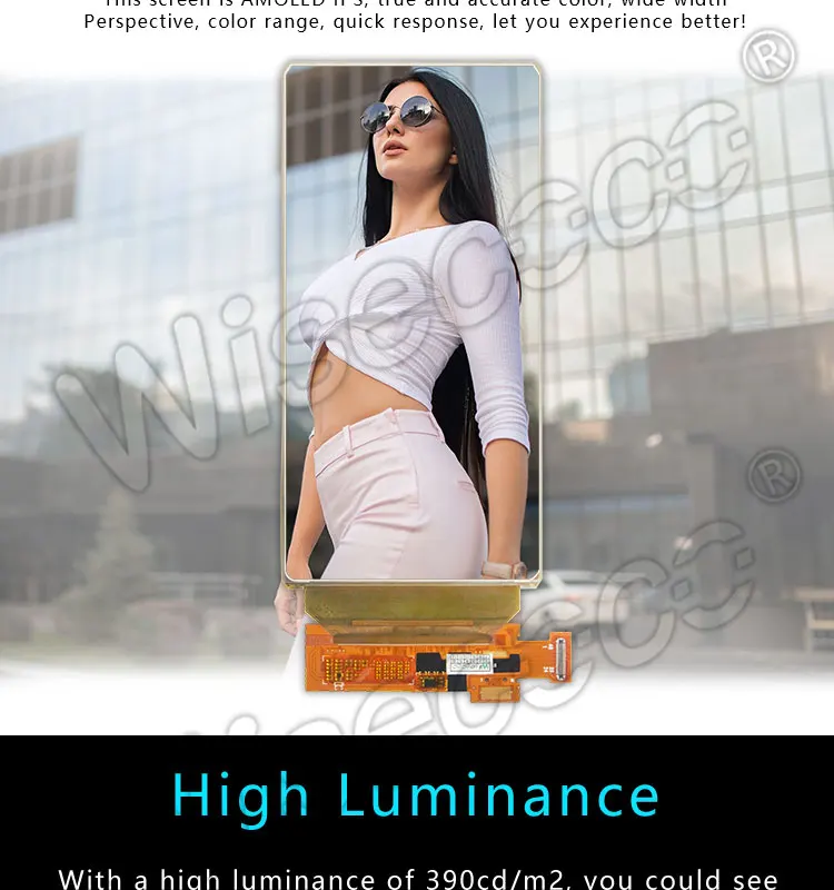 10 шт./лот Wisecoco 6 дюймов Гибкая OLED панель 2160*1080 ЖК ips дисплей тонкий экран с HDMI к MIPI драйвер платы