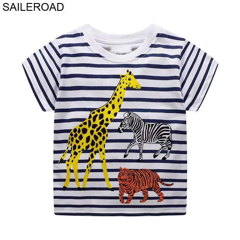 6105 same picture SAILEROAD Cotton Star Детские Мальчики Топы Футболка Для Новых Летних Малышей Младенческой Дети С Коротким Рукавом Одежда Мода Одежда для мальчика - Цвет: 6105 same picture