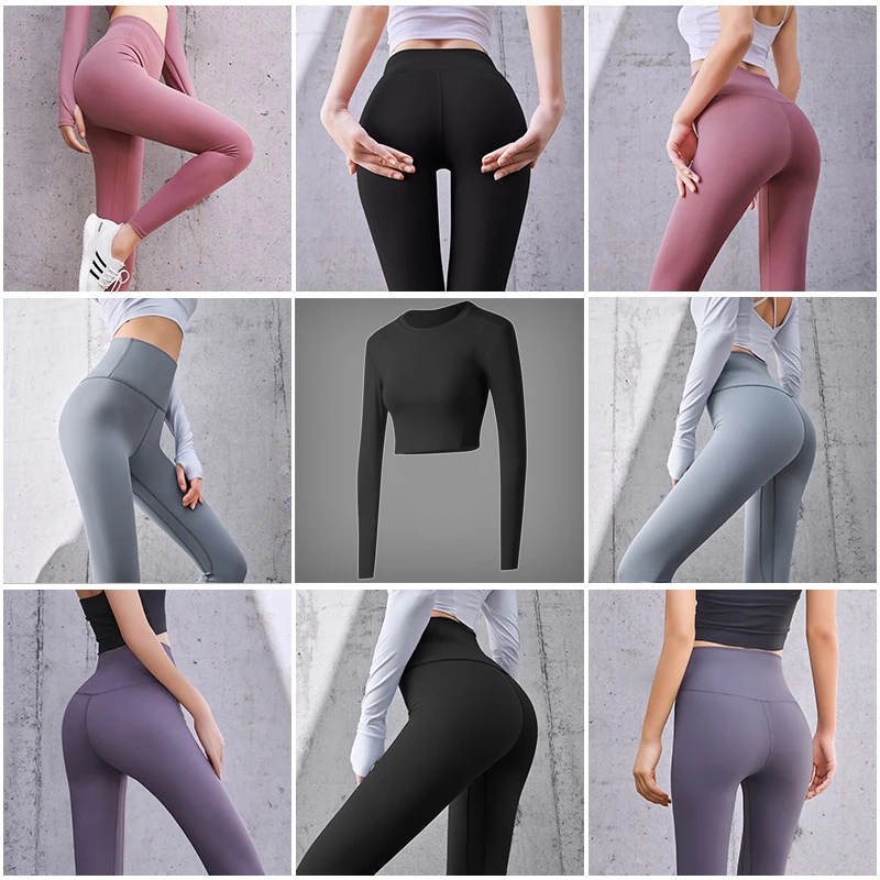 Фитнес 1 шт. Полиэстер Йога штаны Панталоны тонкого покроя для Для женщин