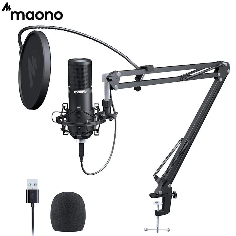 USB конденсаторный кардиоидный микрофон MAONO PM420 192 кГц/24 бит с профессиональным