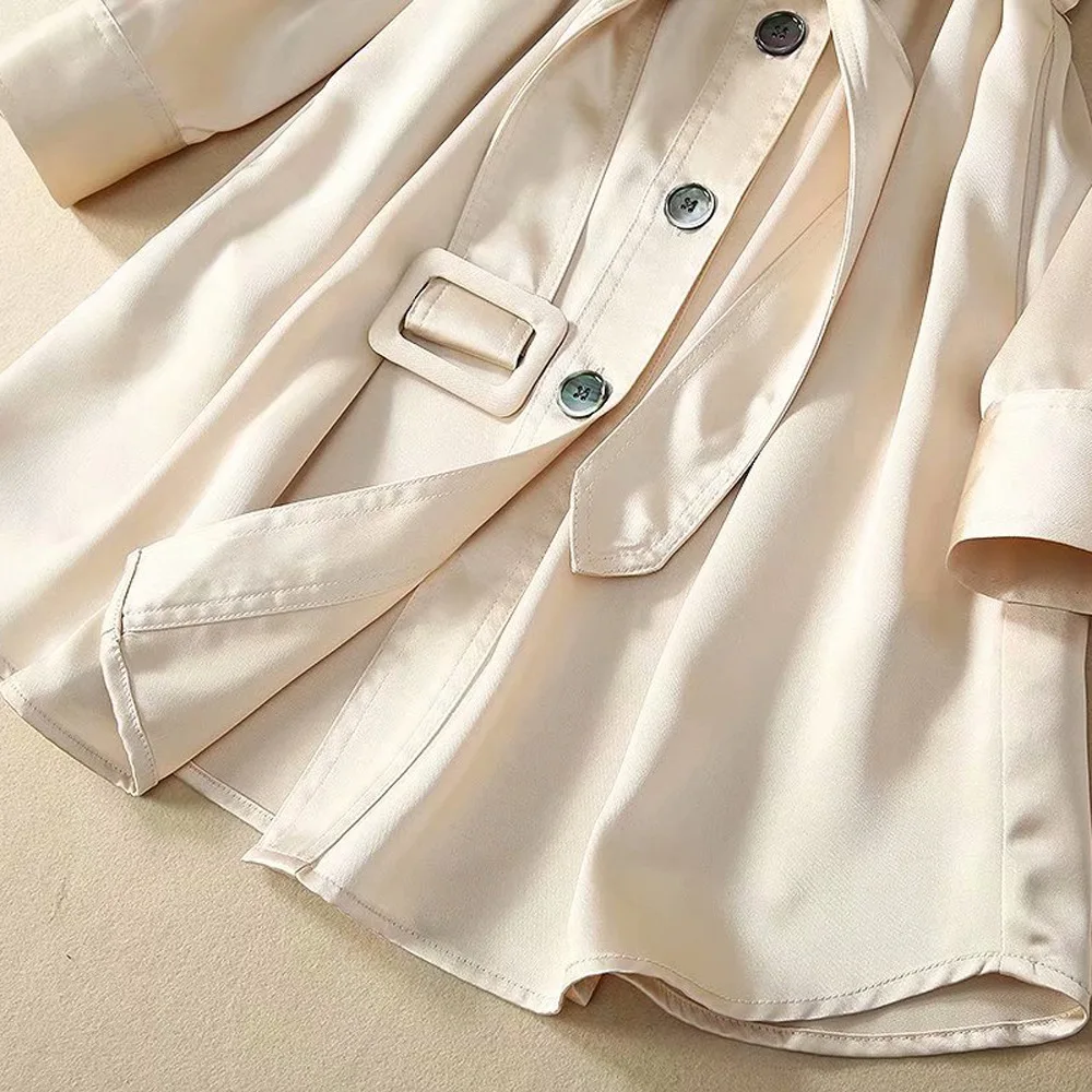 

High Quality Dress 2020 Spring Summer Style Women Turn-down Collar Chest Pocket Patchwork Long Sleeve Casual Long Shirt Dress