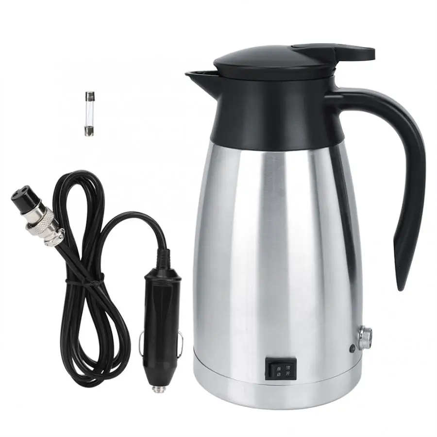 

Car Electric Water Kettle 12V / 24V 1000ml Car Truck Electric Heated Hot Water Kettle Bottle Portable Hot Water bouilloire