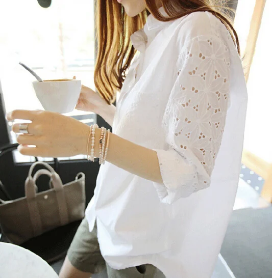 Новинка Весна 2021 модная женская блузка с длинным рукавом и цветочным принтом