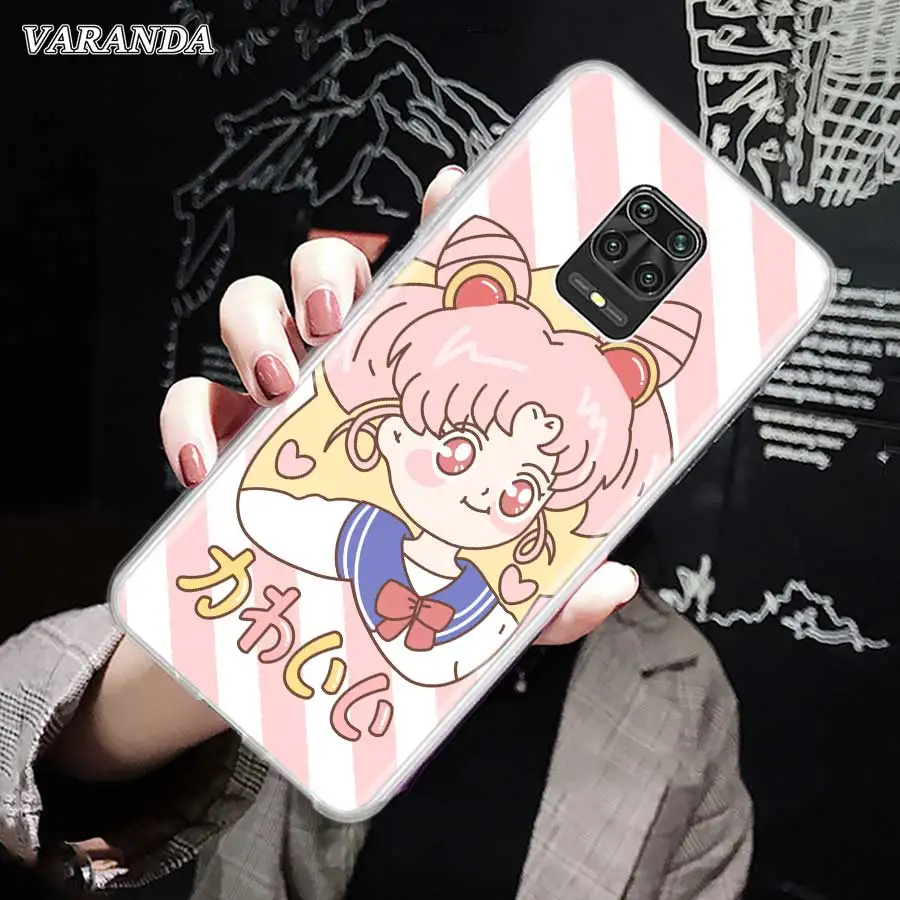 

Silicone Case For Xiaomi Redmi Note 9 9S 8 8T 9 Pro 7 Redmi 9 9A 9C 8 8A 7 7A 6 6A Back Shell Cover Coque Cute Sailor Moon Anime
