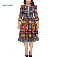 african dresses for women pearls bazin riche wax print patchwork dresses dashiki african style long sleeve dresses wy4339