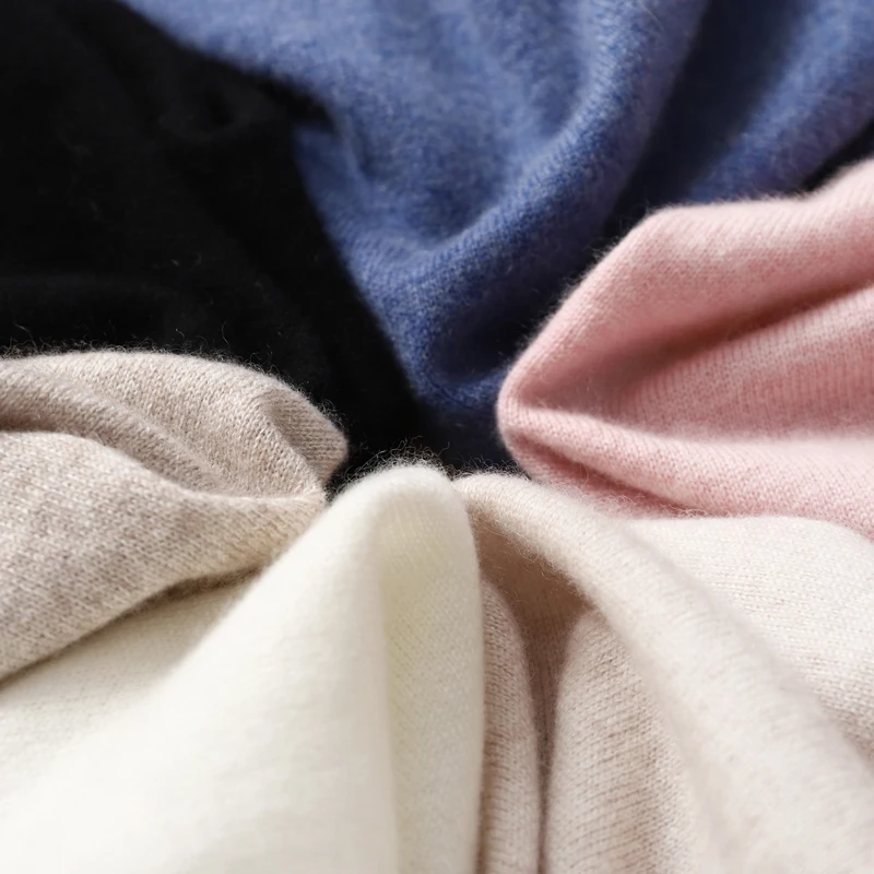 

2019 new style cashmere lady's sweater V collar slim solid bottoming cashmere sweater Long-sleeved Pullover sweaters