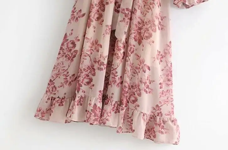 Женское пляжное платье с оборками дизайнерское Плиссированное шифоновое до