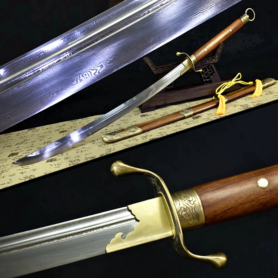 119 см * латунные фитинги Китайская традиционная меч кунг фу с широким мечом WuShu Da Dao