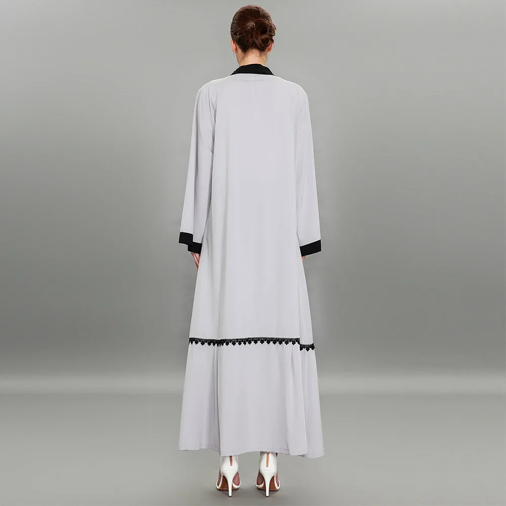 Embroidery Open Abaya Hijab Dress Women Lace-up Long Robe Kaftan Muslim Turkey Dubai UAE Caftan Kimono Jubah Islamic Clothing |