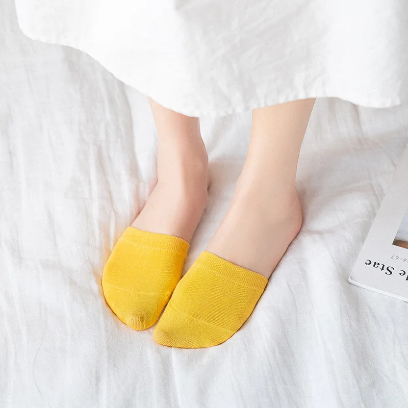 

High heels socks 6 pieces=3 pairs insole forefoot anti-pain thickening half-palm pad wear-resistant invisible female half socks