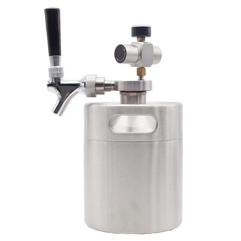 Homebrew Mini Beer Barrel Wine Dispenser Kit Beer Spear Faucet Tap Stainless Steel for Mini Keg Beer Growler