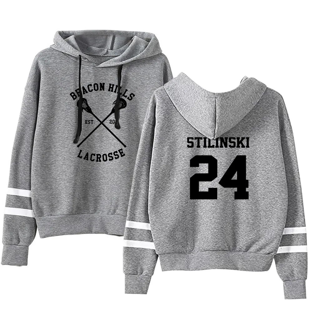 New Teen Wolf Stilinski 24 print Autumn and Winter Holiday Preppy Casual StreetwearStyle Men/Women Novelty Clothes Vintage Hoodi | Мужская