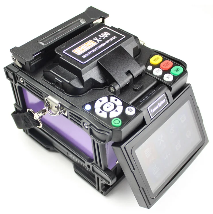 X-500 fusionadora fibra optica X500 FTTH High Precision Dual Heater 7s Fiber Optic price fiber fusion splicer | Мобильные телефоны