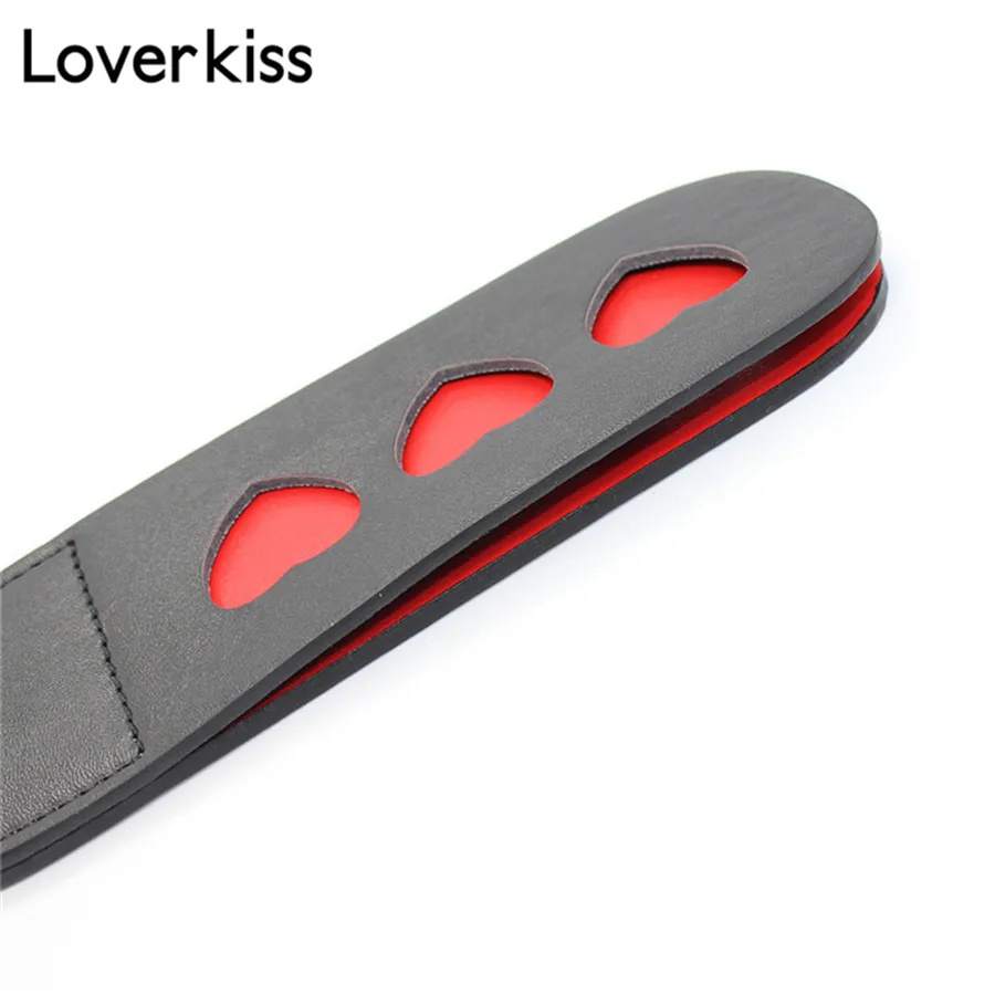 Loverkiss 30 см искусственная кожа БДСМ шлепка блестящее весло двухслойные флиртовые