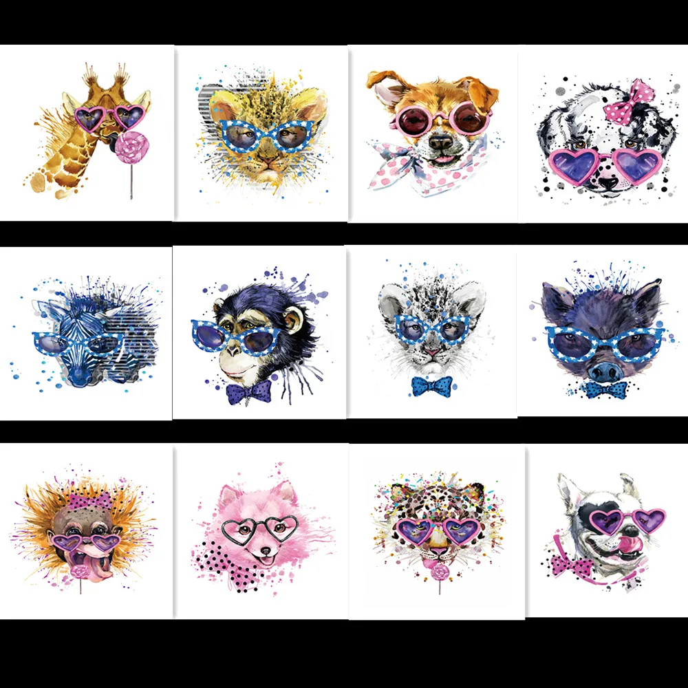 Алмазная картина полная дрель модные очки изображение животных алмазная вышивка