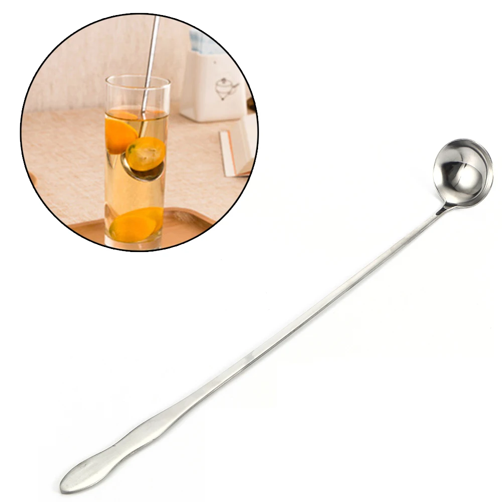 Высококачественная ложка из нержавеющей стали с длинной ручкой креативная для